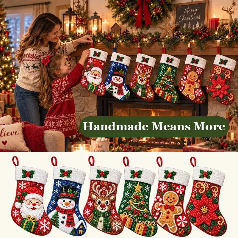DIY Diamond Painting Christmas Stocking Kit