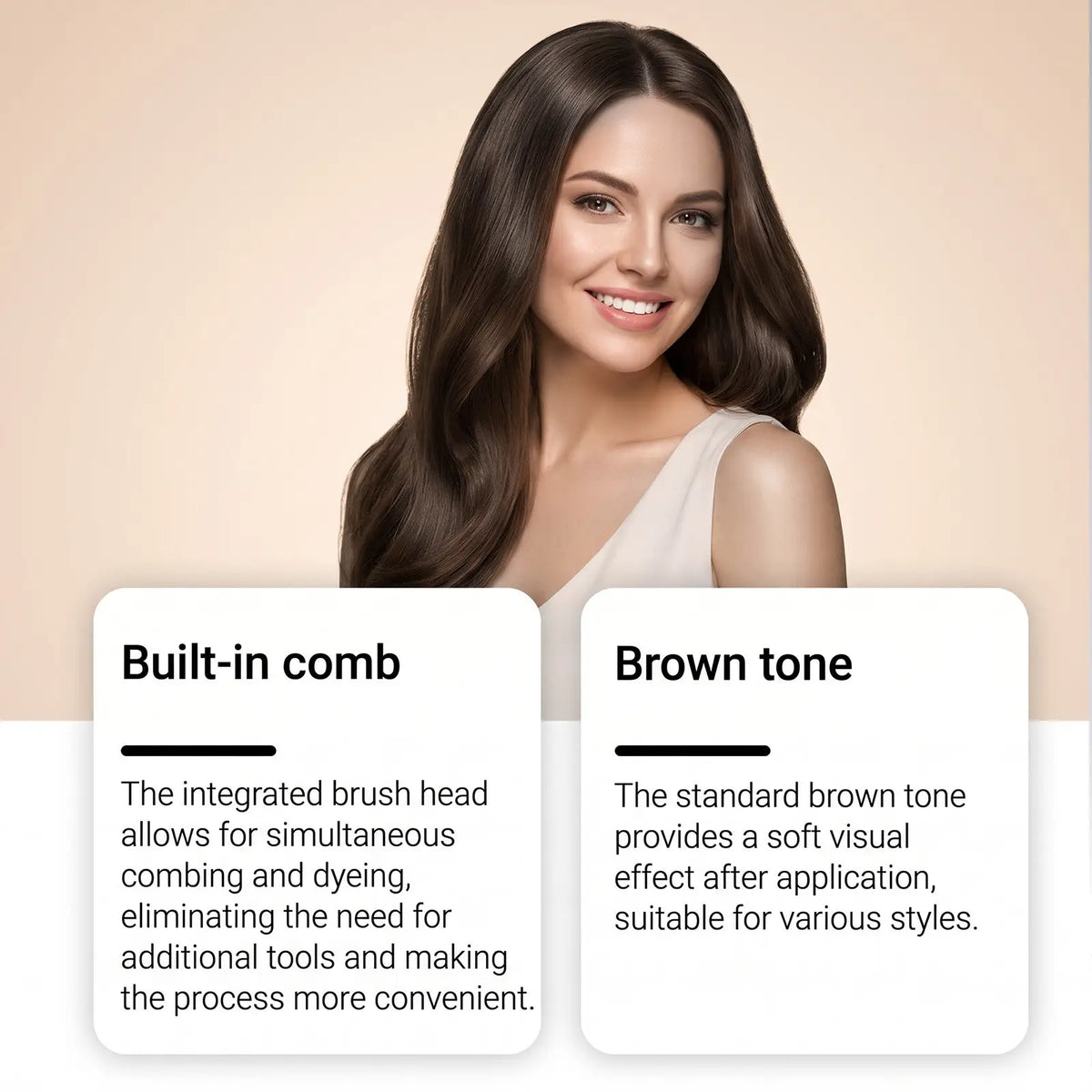 Unisex Grey Coverage Hair Dye with Hair Care