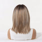 High-level clavicle Short Wave Comfortable Fit Wig with Bangs