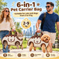 6-in-1 Portable Breathable Pet Carrier Sling & Backpack
