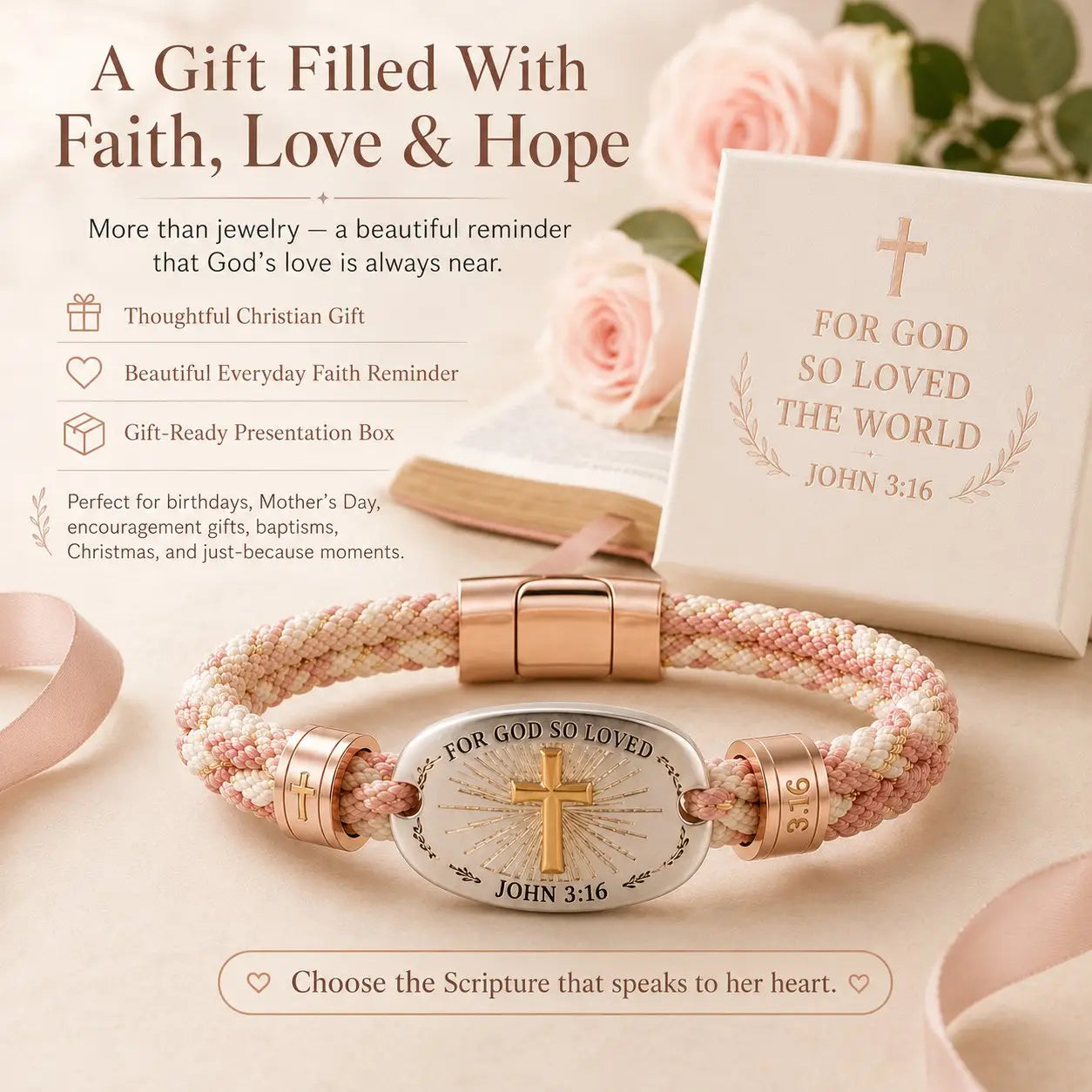 Christian Scripture Faith Bracelet Collection