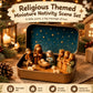 Mini Nativity Scene Keepsake Tin – Pocket-Sized Christmas Holy Family Set
