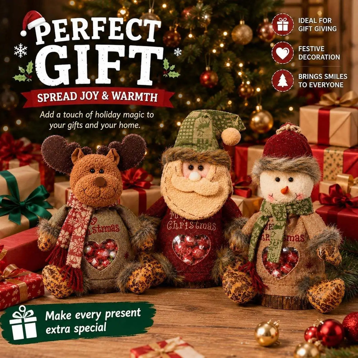 🎉Christmas Gift Bags Zipper Design