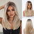 Mid-length with Highlights Glueless Synthetic Wig for Women