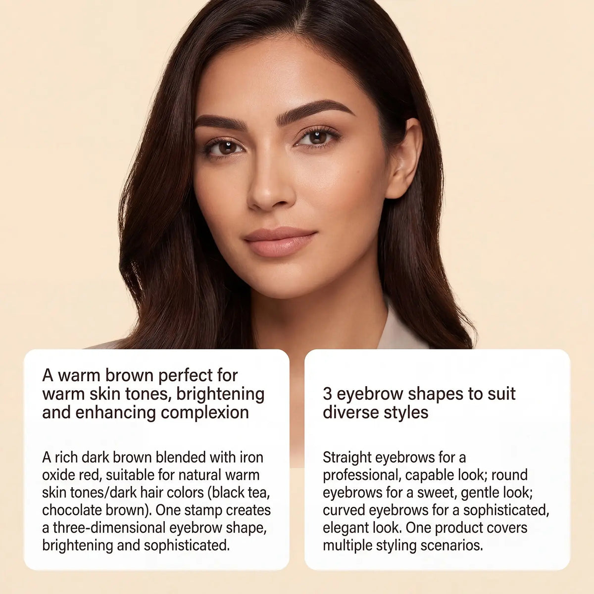 Waterproof Eyebrow Stamp Stencil Kit