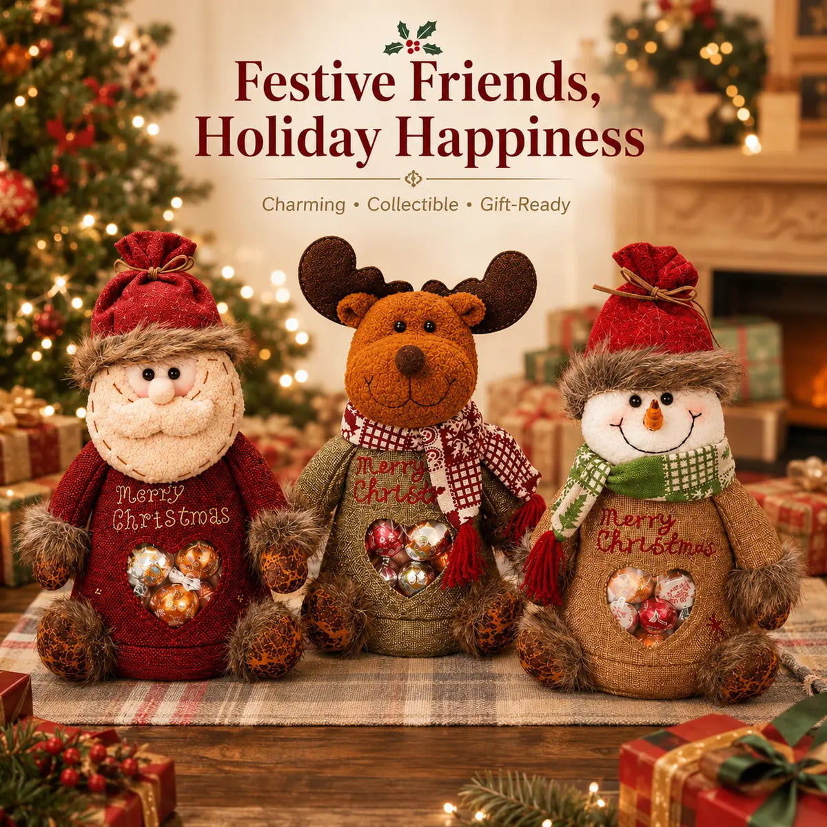 🎉Christmas Gift Bags Zipper Design