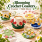 Handmade Crochet Pop Up Floral Garden Coaster