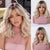 Elegant High Gloss Brown Synthetic Wig With Bangs