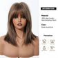 High-level clavicle Short Wave Comfortable Fit Wig with Bangs