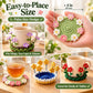 Handmade Crochet Pop Up Floral Garden Coaster