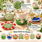 Handmade Crochet Pop Up Floral Garden Coaster