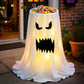 30-Inch Lighted Ghost Candy Bowl with Timer & Remote