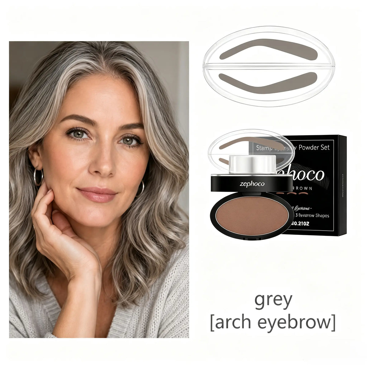 Waterproof Eyebrow Stamp Stencil Kit