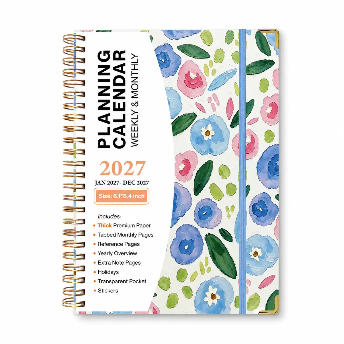 2027 Planner - Weekly and Monthly Calendar Planner Book