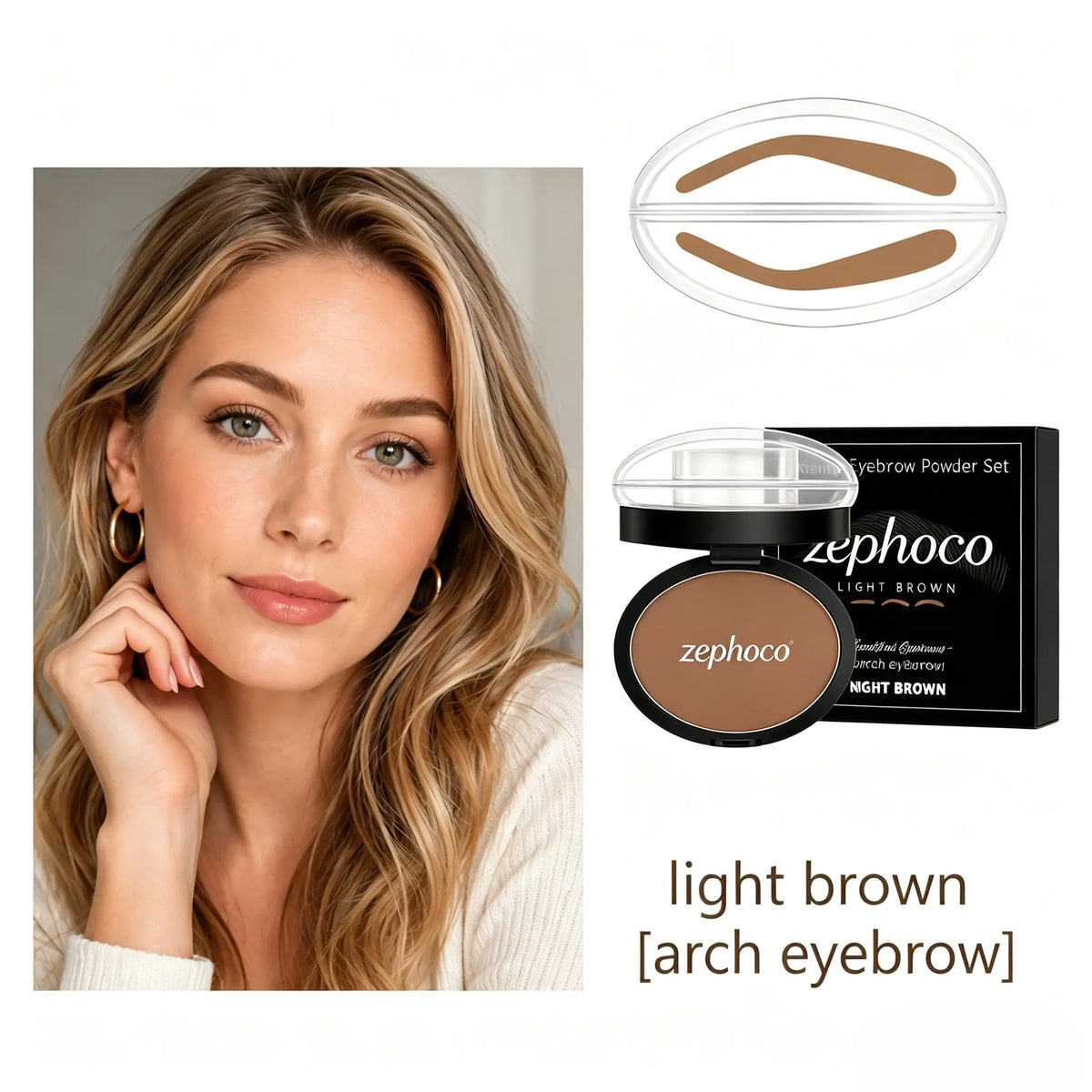 Waterproof Eyebrow Stamp Stencil Kit