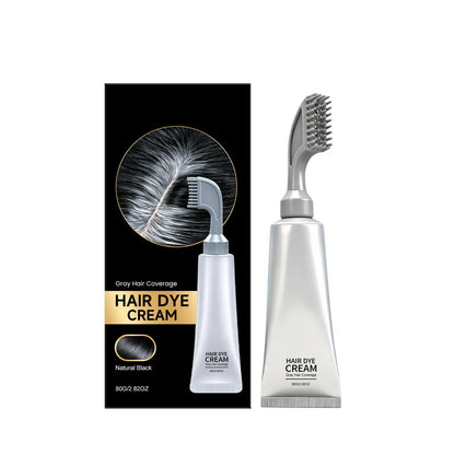 Unisex Grey Coverage Hair Dye with Hair Care
