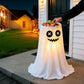 30-Inch Lighted Ghost Candy Bowl with Timer & Remote