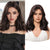 Elegant High Gloss Brown Synthetic Wig With Bangs
