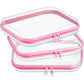Clear Hard Plastic Zipper Case – Portable & Practical Travel Organizer 🔥