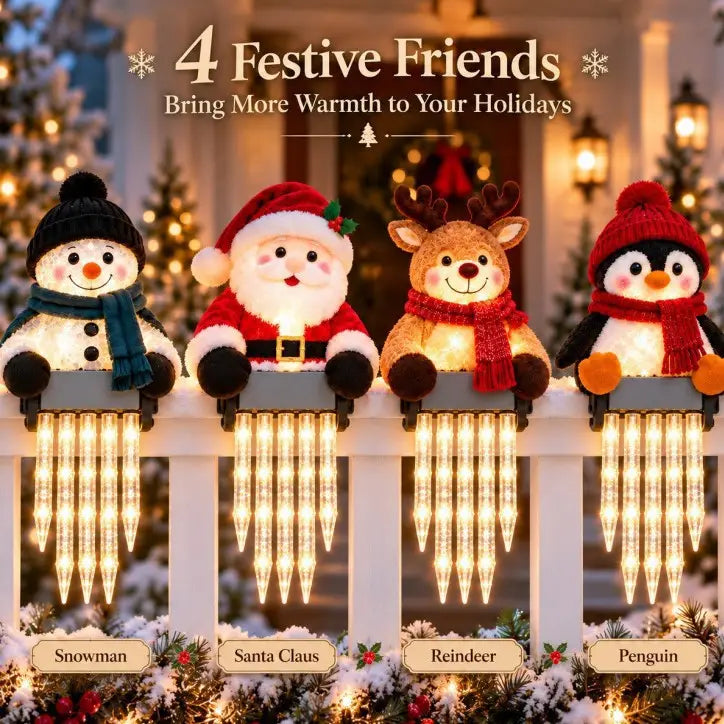 ☃️WinterGlow Snowman Icicle Light Decor