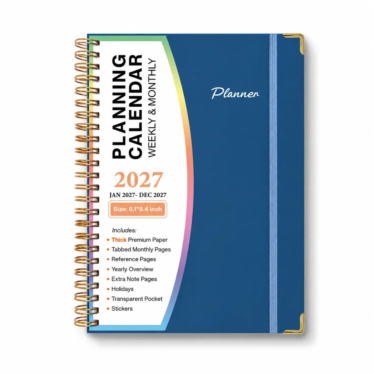 2027 Planner - Weekly and Monthly Calendar Planner Book