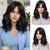Elegant High Gloss Brown Synthetic Wig With Bangs