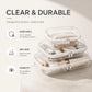 Clear Hard Plastic Zipper Case – Portable & Practical Travel Organizer 🔥