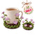 Handmade Crochet Pop Up Floral Garden Coaster