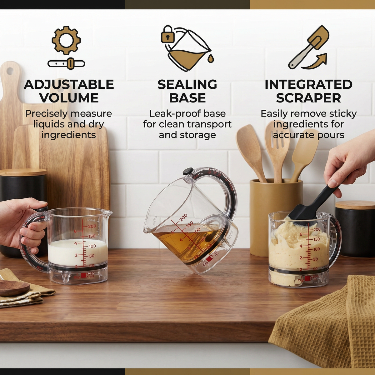 All-in-one Adjustable Measuring Cup