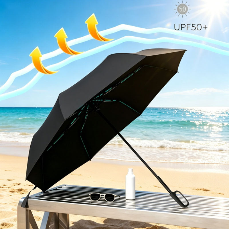 Portable Automatic Folding Umbrella with Loop Buckle