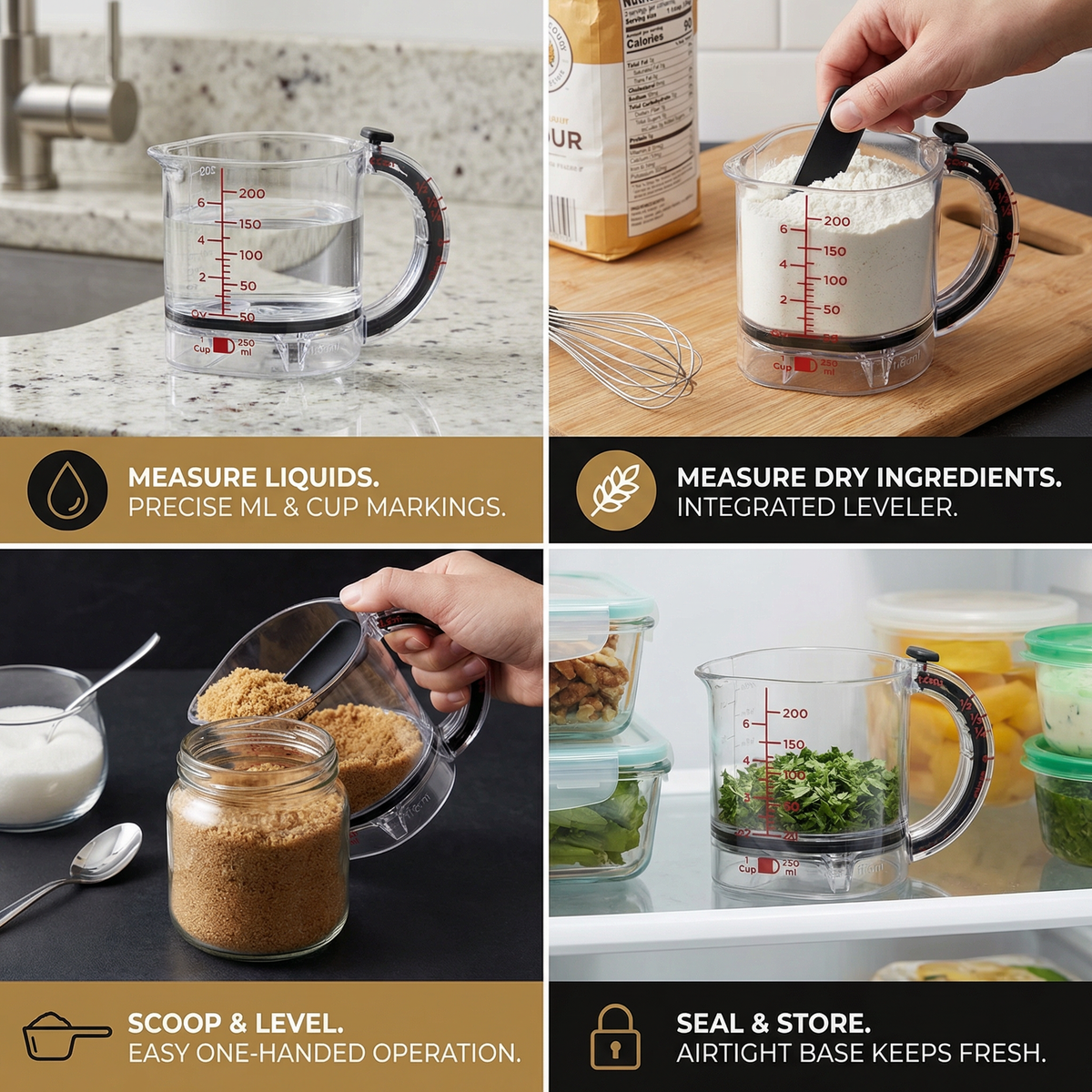 All-in-one Adjustable Measuring Cup