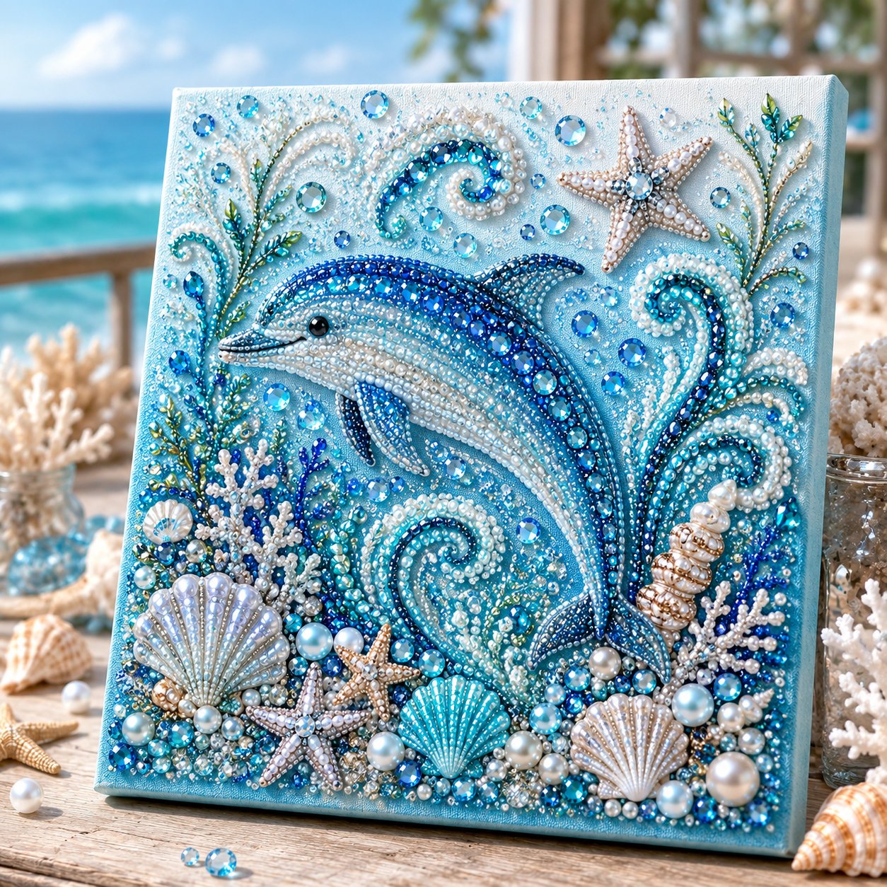 🌊✨Ocean Theme Pearl Art DIY Kit
