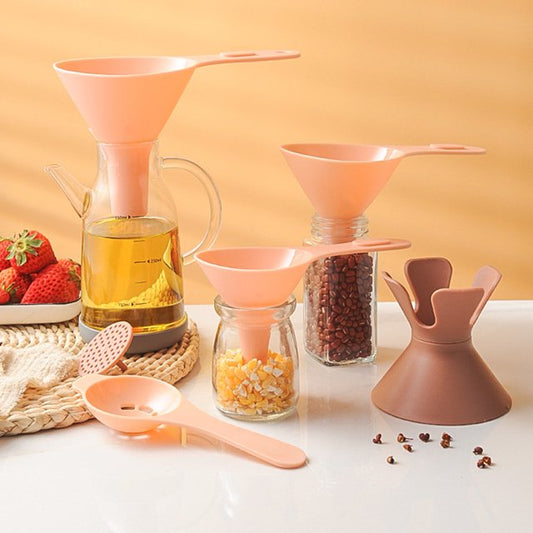 6-in-1 Plastic Kitchen Funnel Set