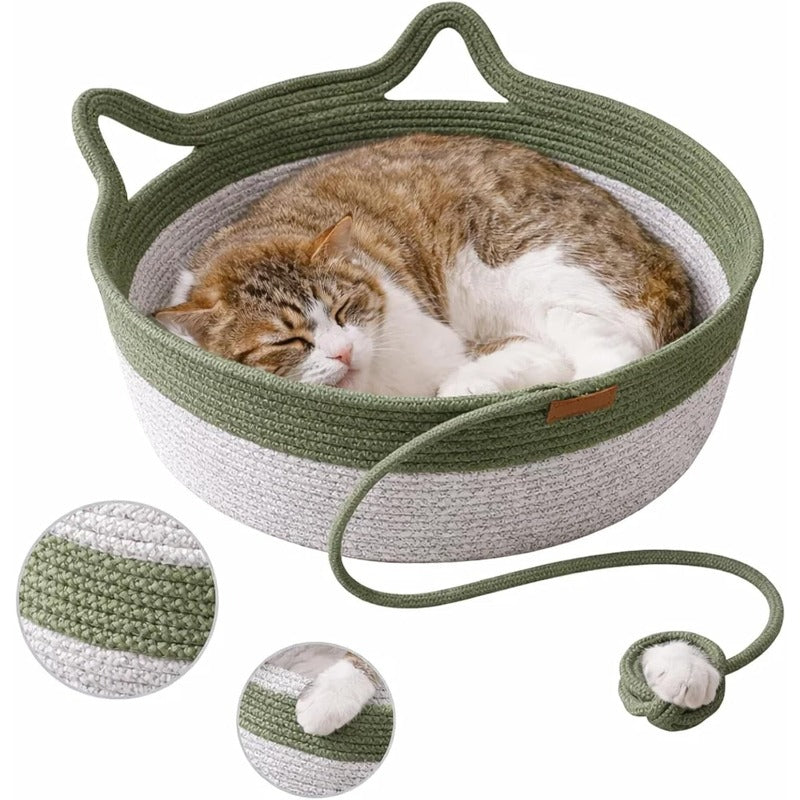 3-in-1 Cat Sleep Scratch Play Basket