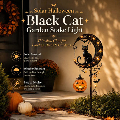 Pumpkin Moon Garden Stake Light