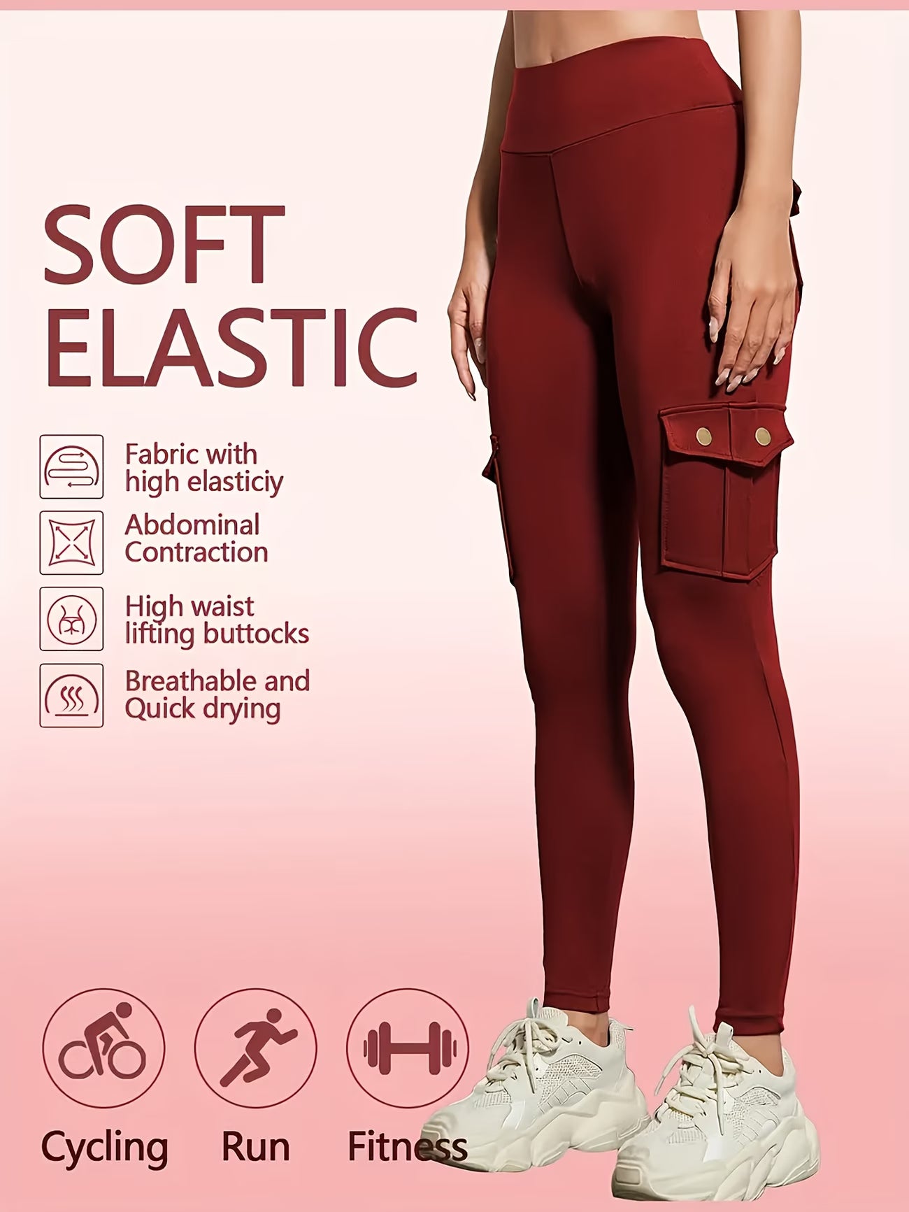 Women'S Slim Work Pants With Multi-functional Pockets