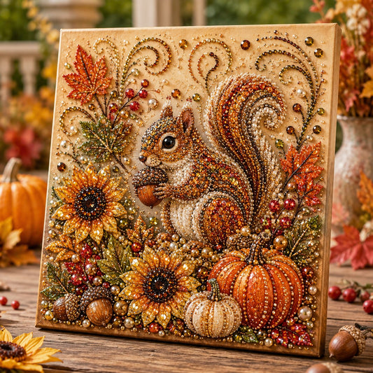 Autumn Pearl Painting Kit – DIY Sparkling Fall Artwork Craft Set