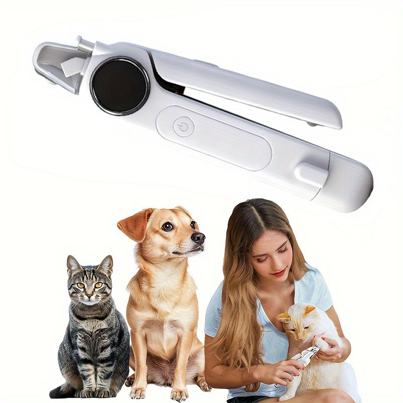 2-in-1 Pet Nail Clippers & Grinder with Light