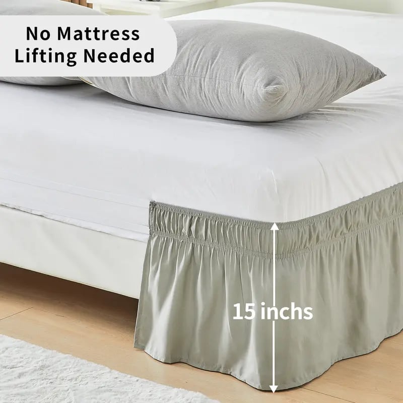 Ruffled Elastic Bed Skirt – Tidy, Clean & Sophisticated