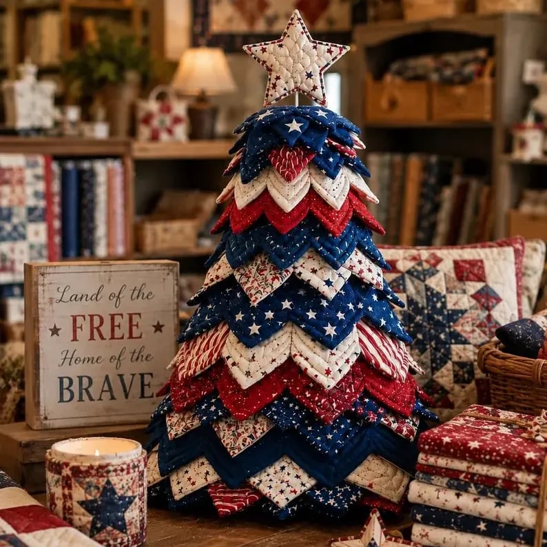 DIY Quilted Fabric Kit -Layered Holiday Décor for Quilting Lovers