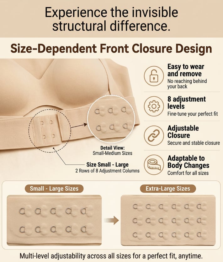 Women's Posture Wireless Bra-Breathable Non-Removable Molded Cups