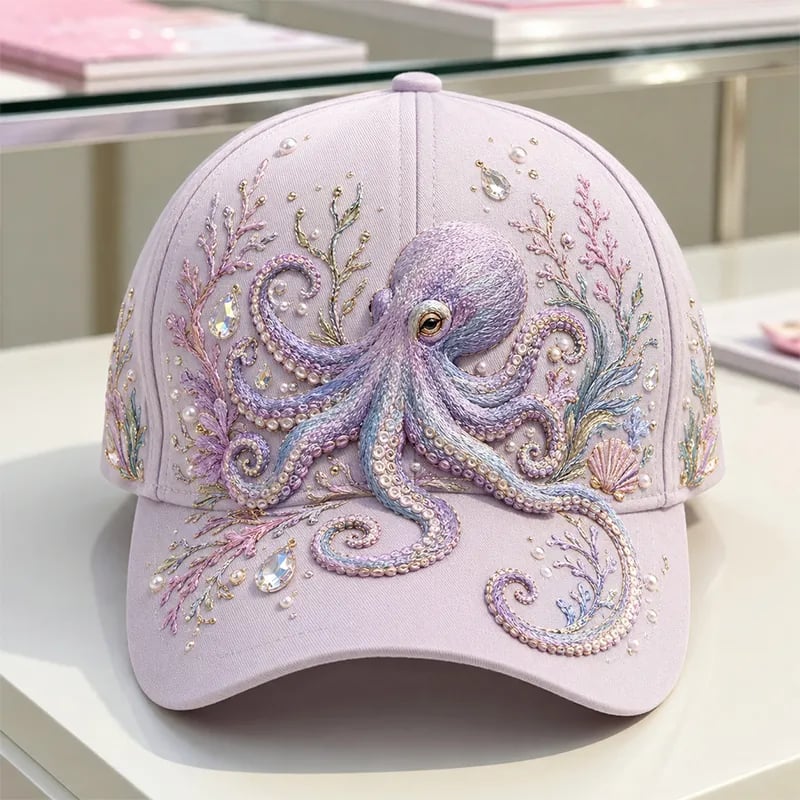 Ocean Sea Creature Pattern Cap