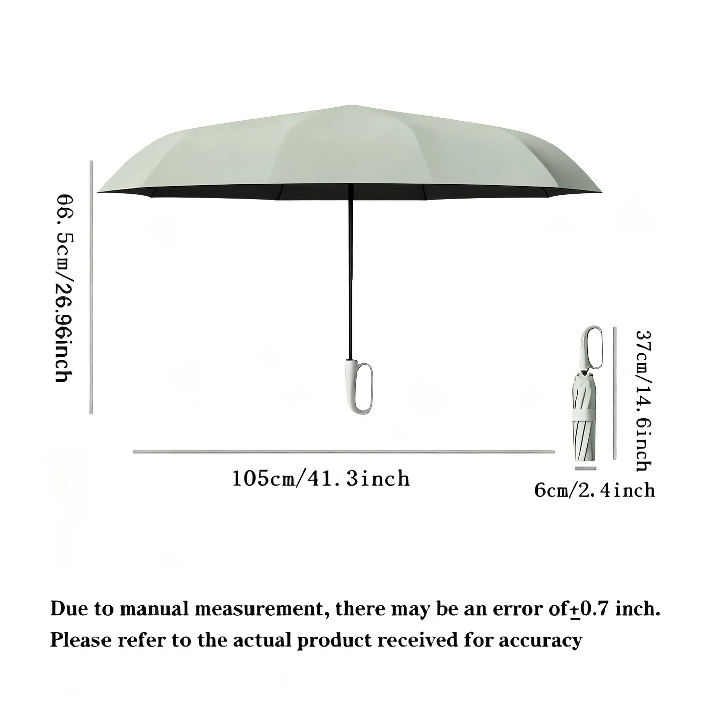 Portable Automatic Folding Umbrella with Loop Buckle