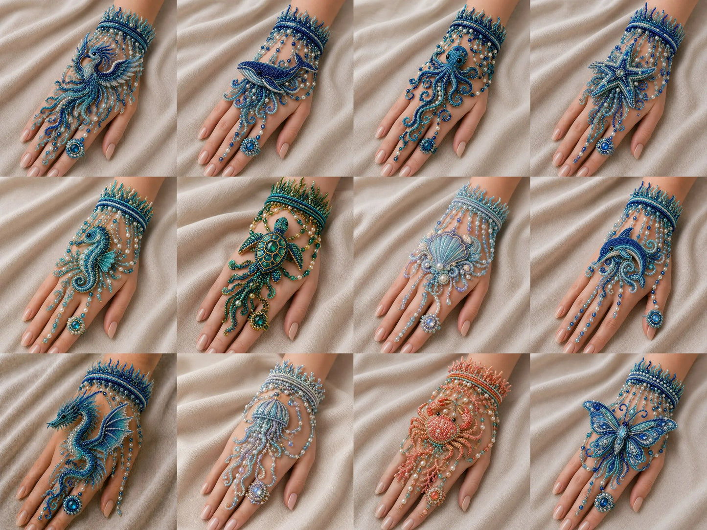 🌊 DIY Ocean Beaded Bracelet Kit – Create Your Own Sea-Inspired Jewelry ✨