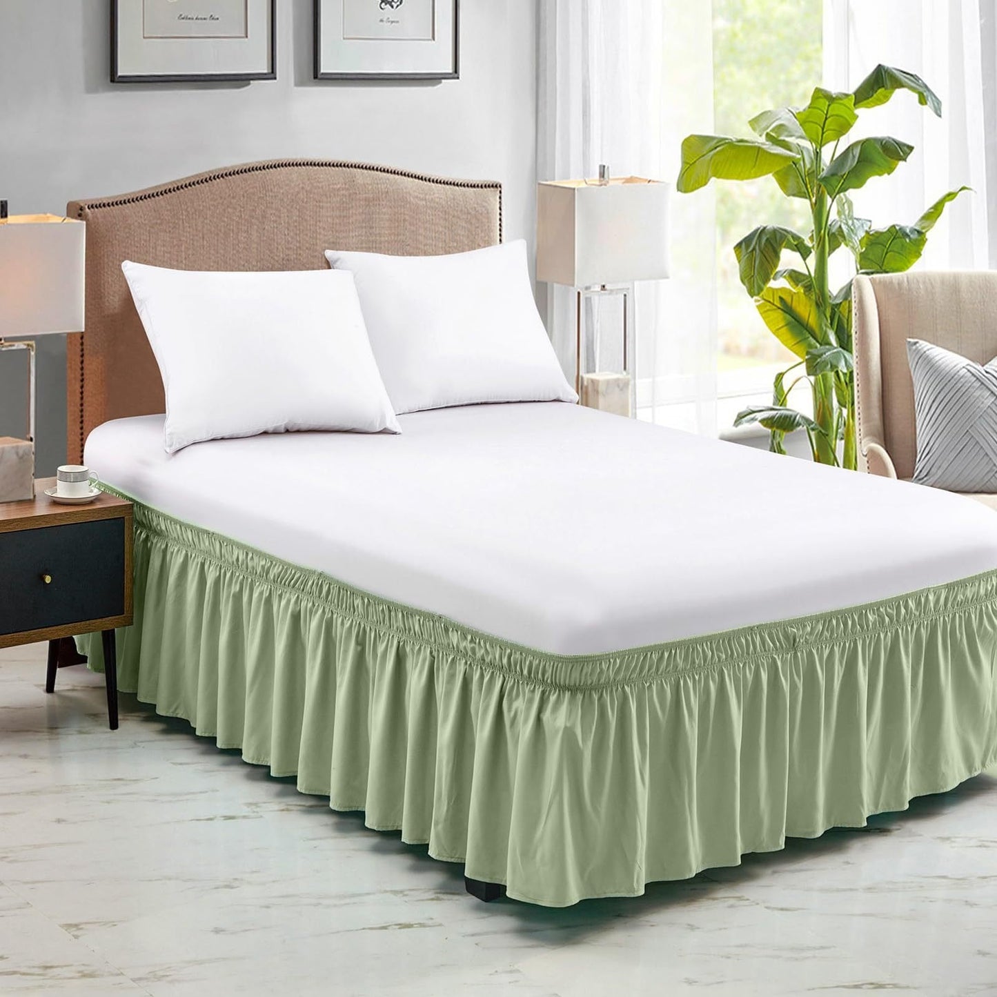 Ruffled Elastic Bed Skirt – Tidy, Clean & Sophisticated