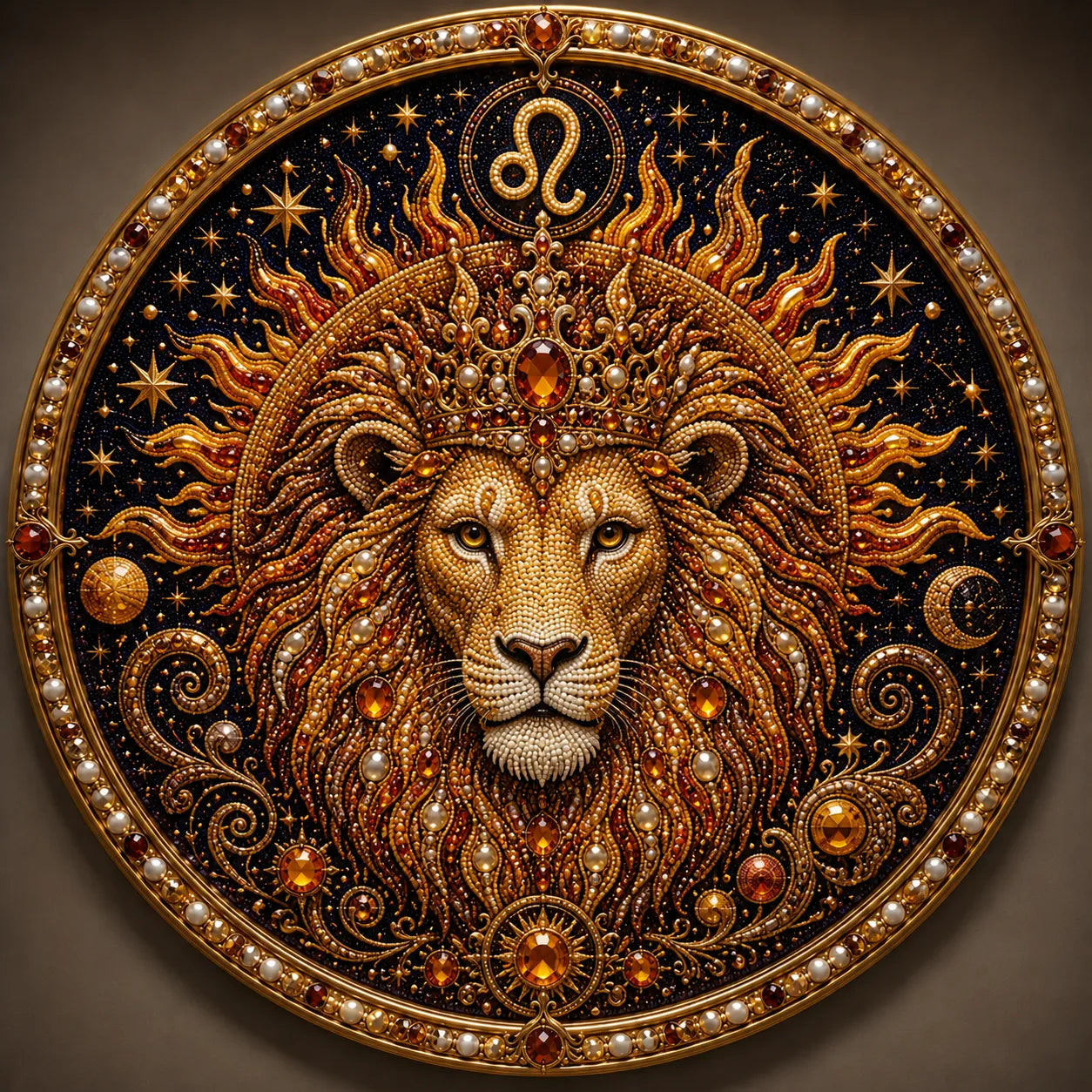 ✨ Premium 3D Pearl 12 Zodiac Signs Art Kit