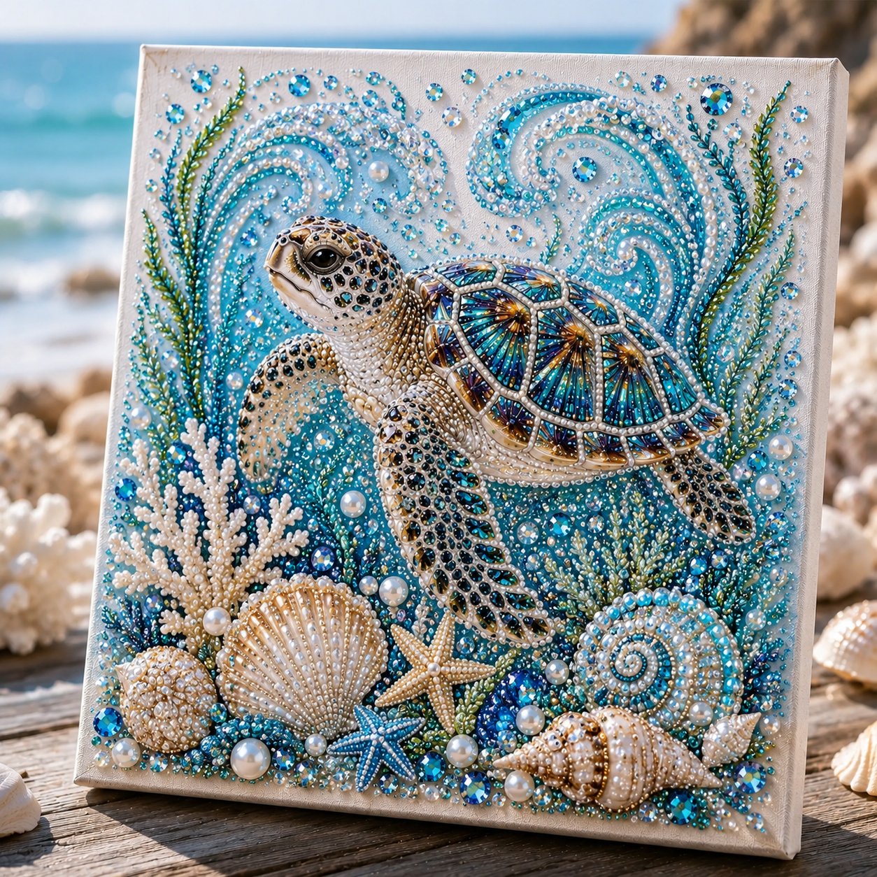 🌊✨Ocean Theme Pearl Art DIY Kit