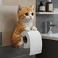 Wall Mounted Toilet Paper Holder Organizers Cats Shape