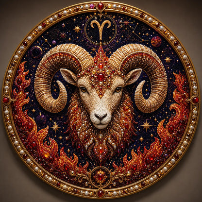 ✨ Premium 3D Pearl 12 Zodiac Signs Art Kit