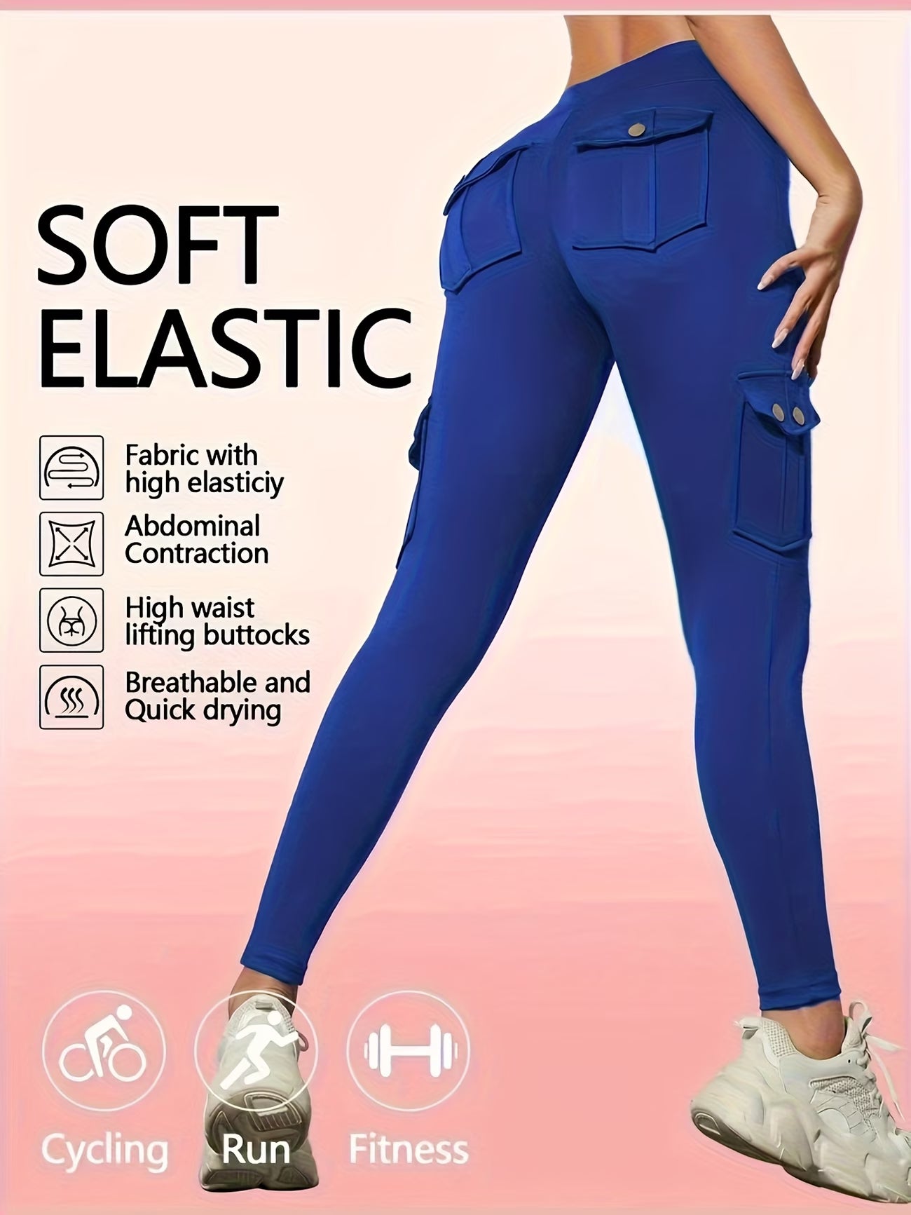 Women'S Slim Work Pants With Multi-functional Pockets